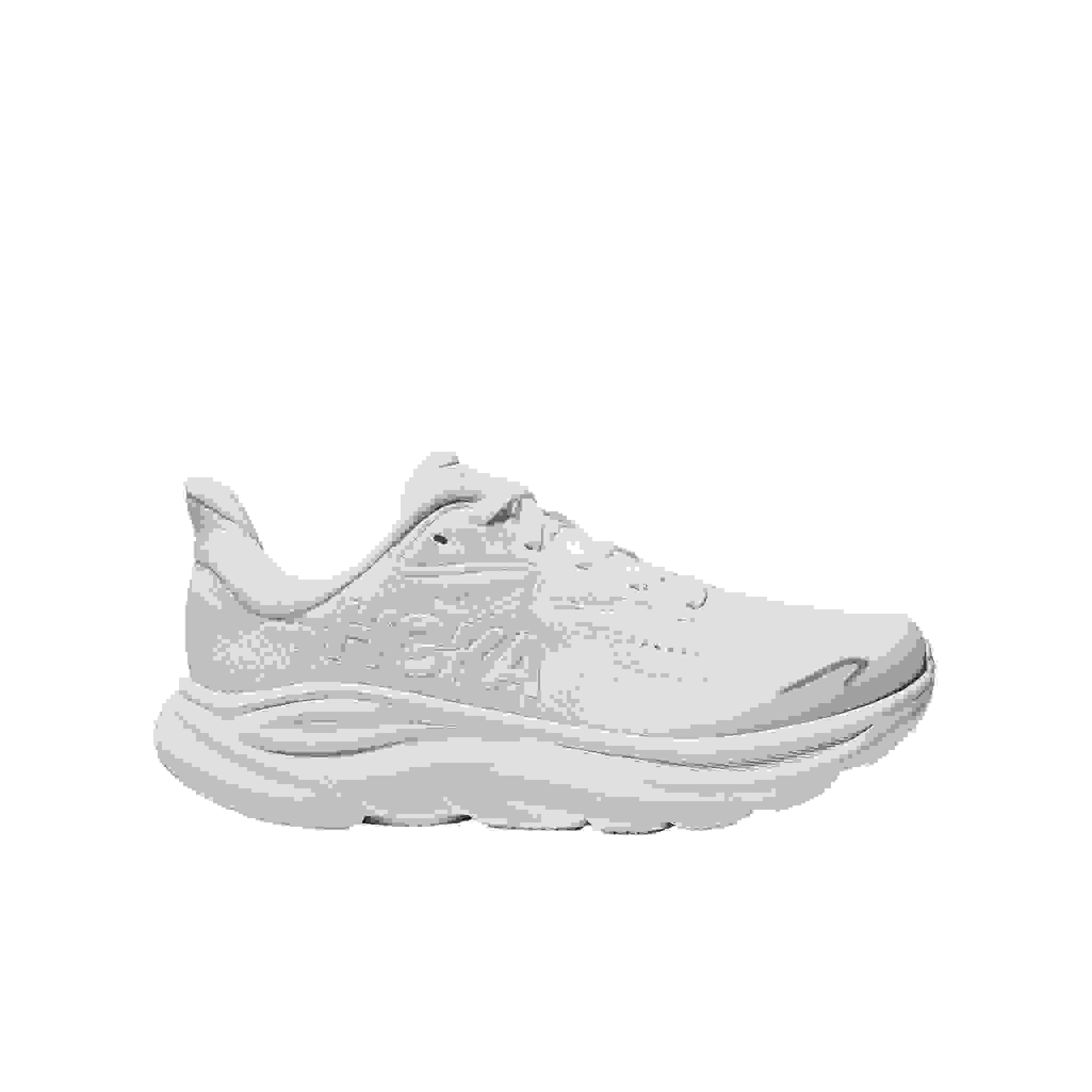 Hoka Clifton 10 Grade School Kids' "White/White" Running Shoe